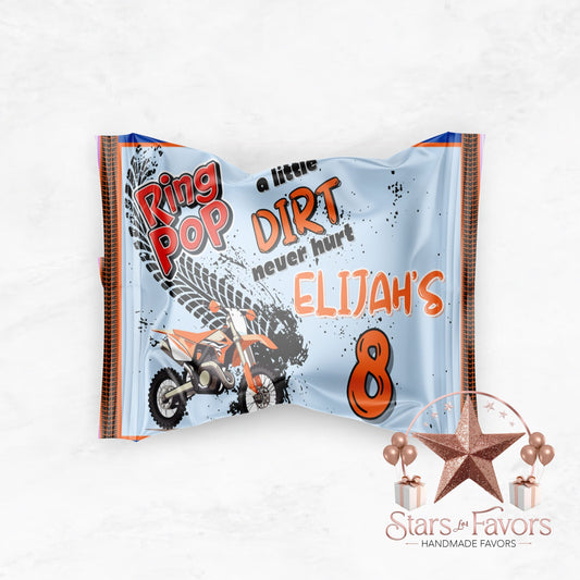 A Little Dirt Never Hurt Dirt Bike Ring Pop