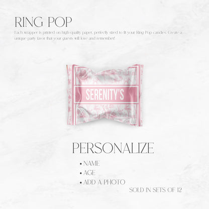 Toile Du Juoy Safari Pink Ring Pop