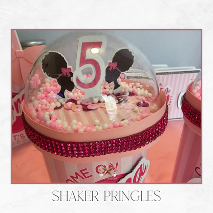 Come On, Let's Go! Afro Barbie Pringles Shaker Tops