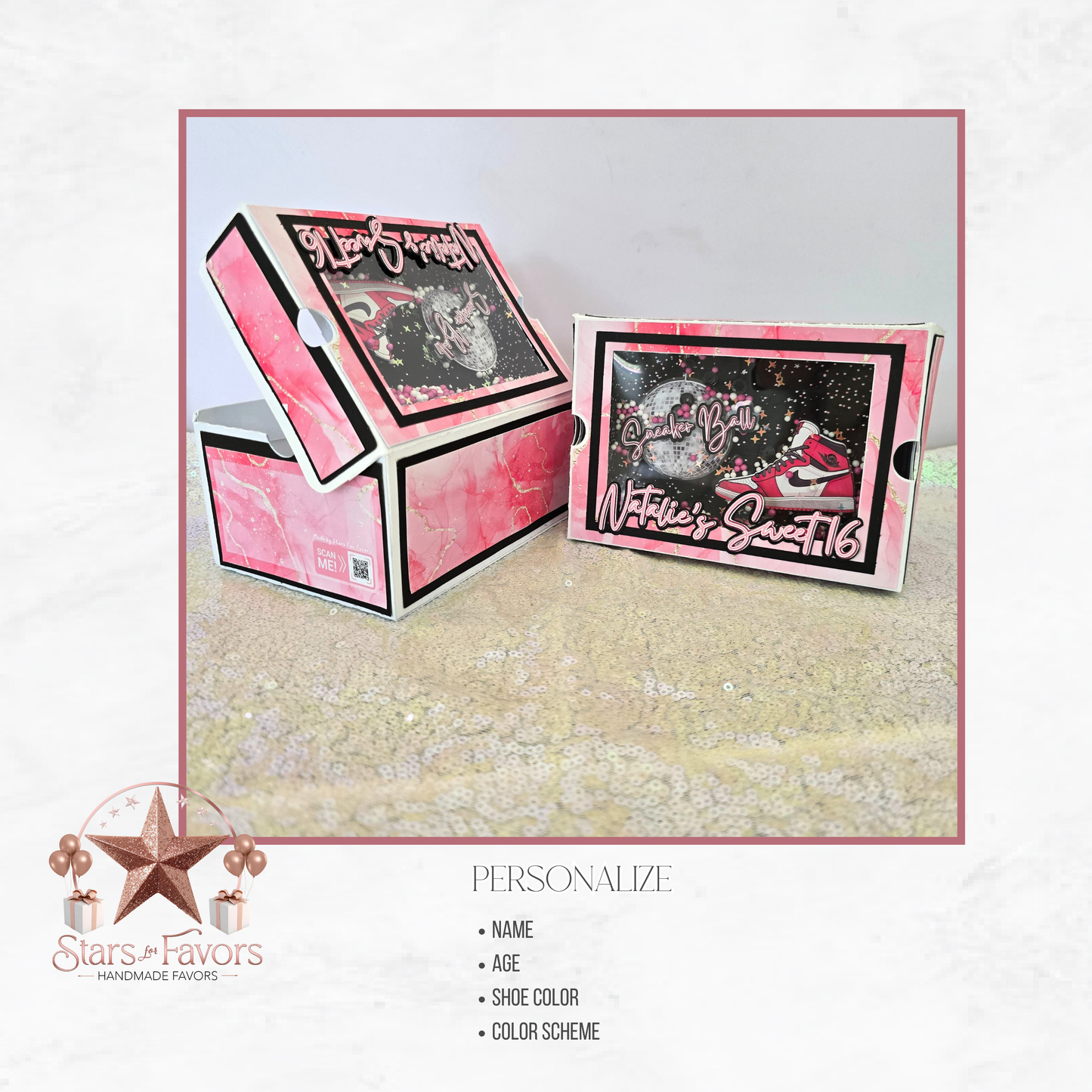 Sneaker Ball Shoe Box Shaker Gift Box