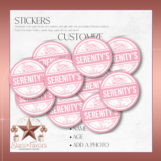 Toile Du Juoy Safari Pink Stickers