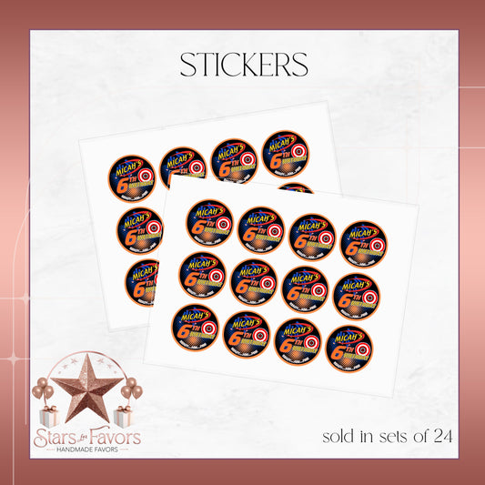 Nerf Ready Aim Fire Stickers