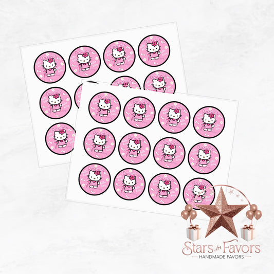 Kitty Personalized Stickers