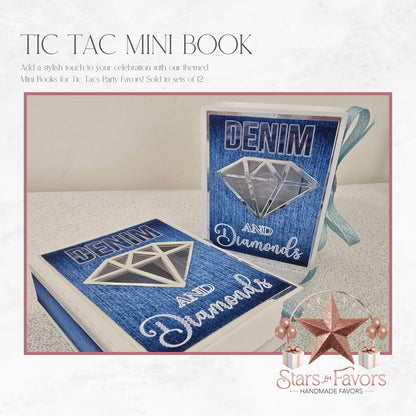 Denim & Diamonds Mini Tic Tac Holder Book