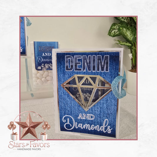Denim & Diamonds Mini Tic Tac Holder Book