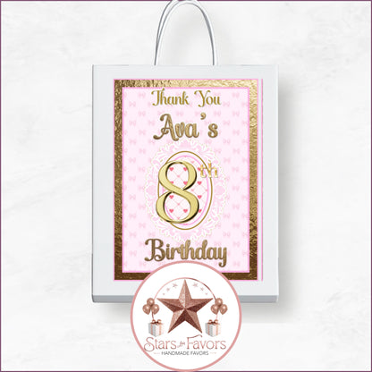 Pink Bow Party Favor Collection