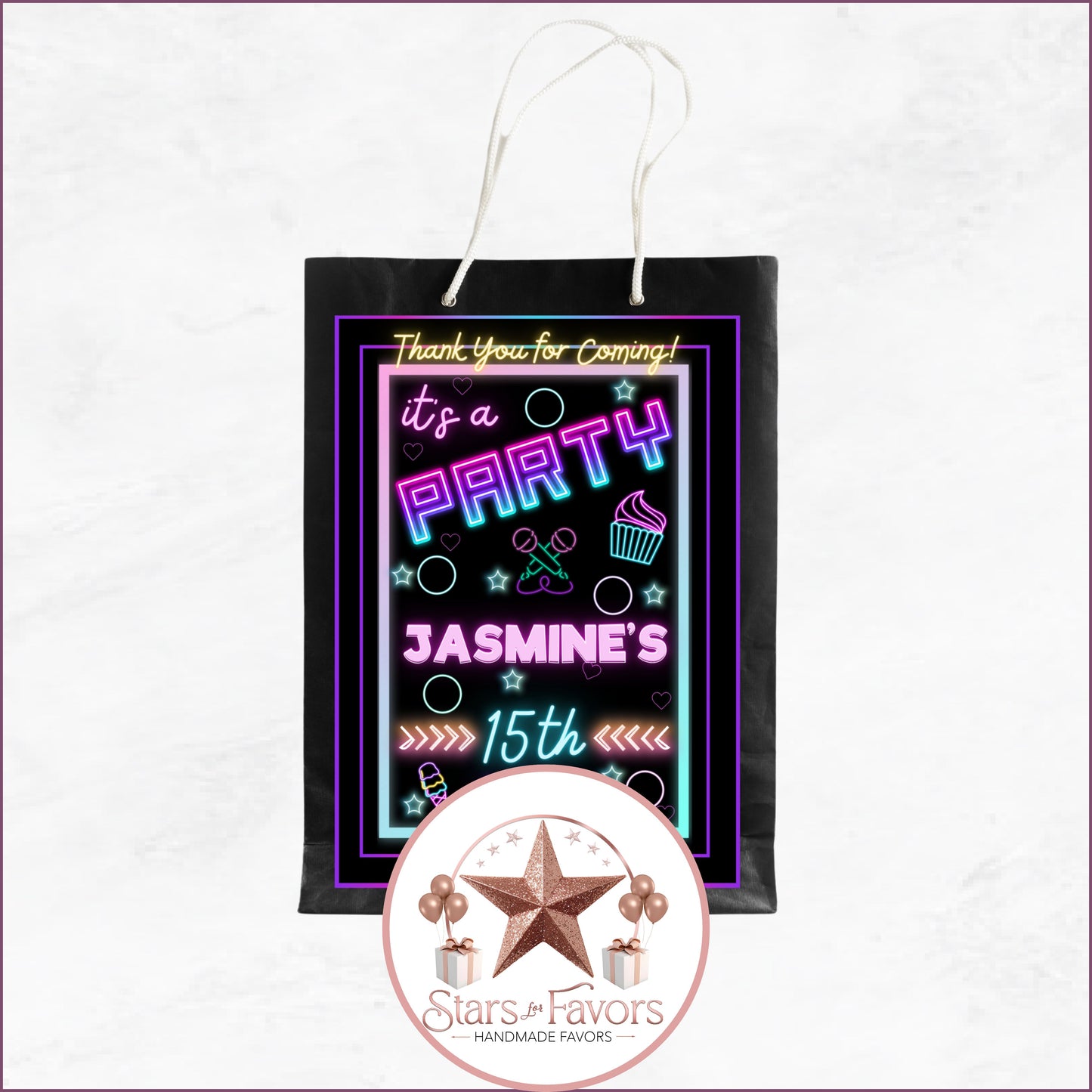 It’s a Party – Neon Birthday Party Favor Collection