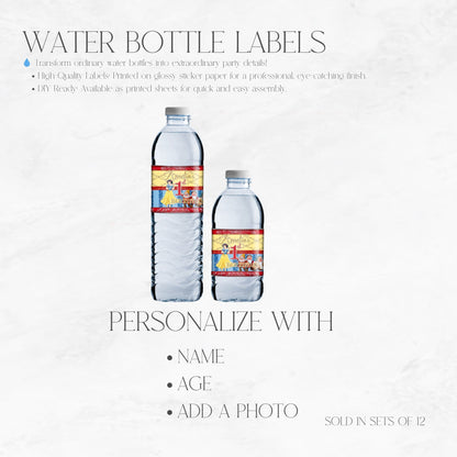 Snow White Custom Water Bottle Labels
