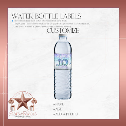 Ocean Foil Custom Water Bottle Labels