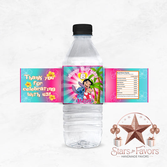 Lilo & Stitch Water Bottle Labels