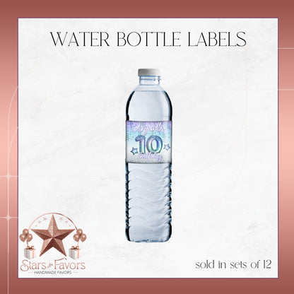 Ocean Foil Custom Water Bottle Labels