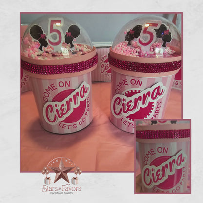 Come On, Let's Go! Afro Barbie Pringles Shaker Tops