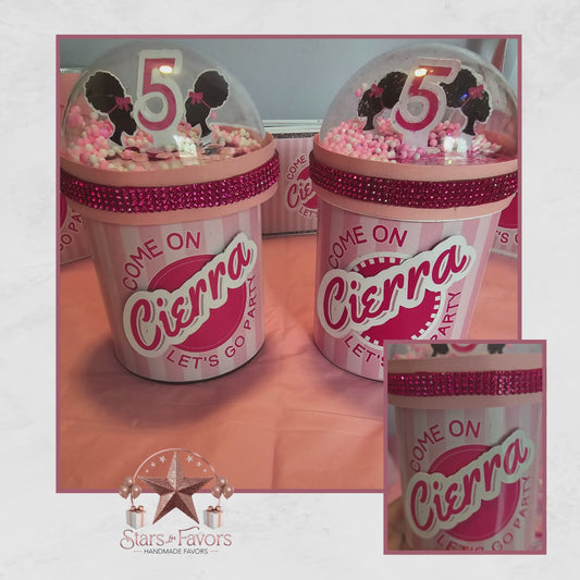 Come On, Let's Go! Afro Barbie Pringles Shaker Tops